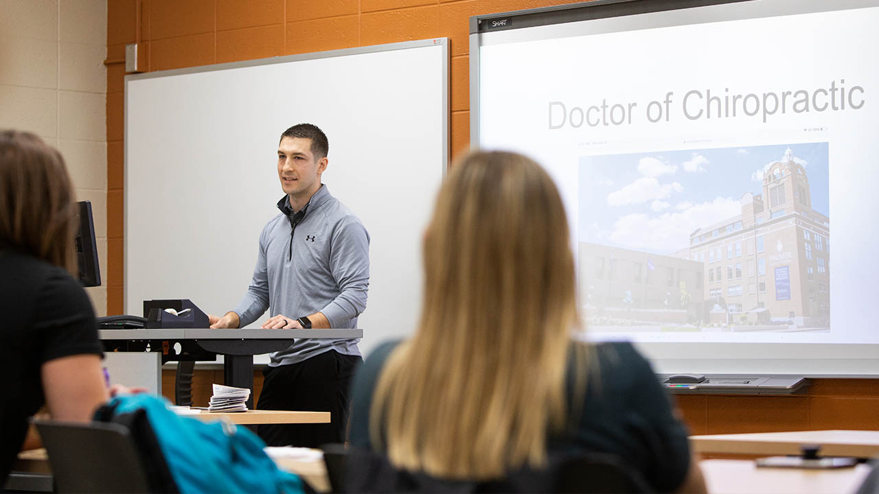 Dr. Chase Dreesens, Chiropractor and UW-Platteville Alum, presenting his journey from undergrad to experienced professional.