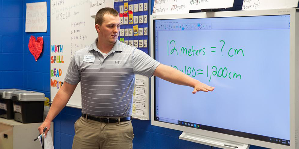 Raine Voigts teaches at Westview Elementary School