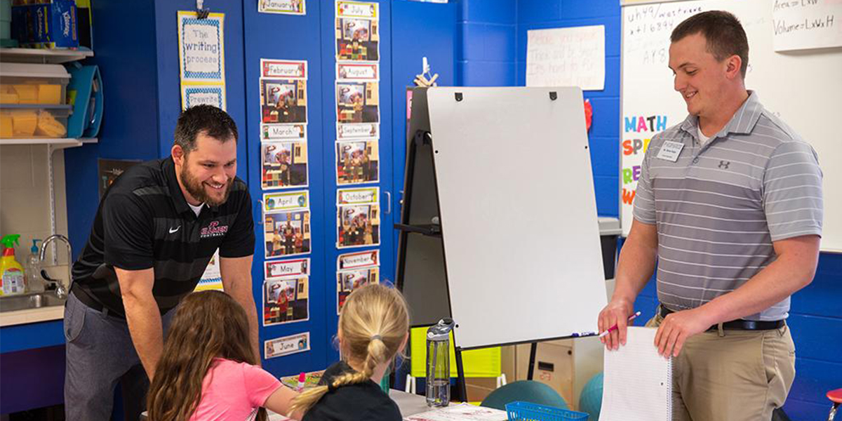 Raine Voigts teaches at Westview Elementary School