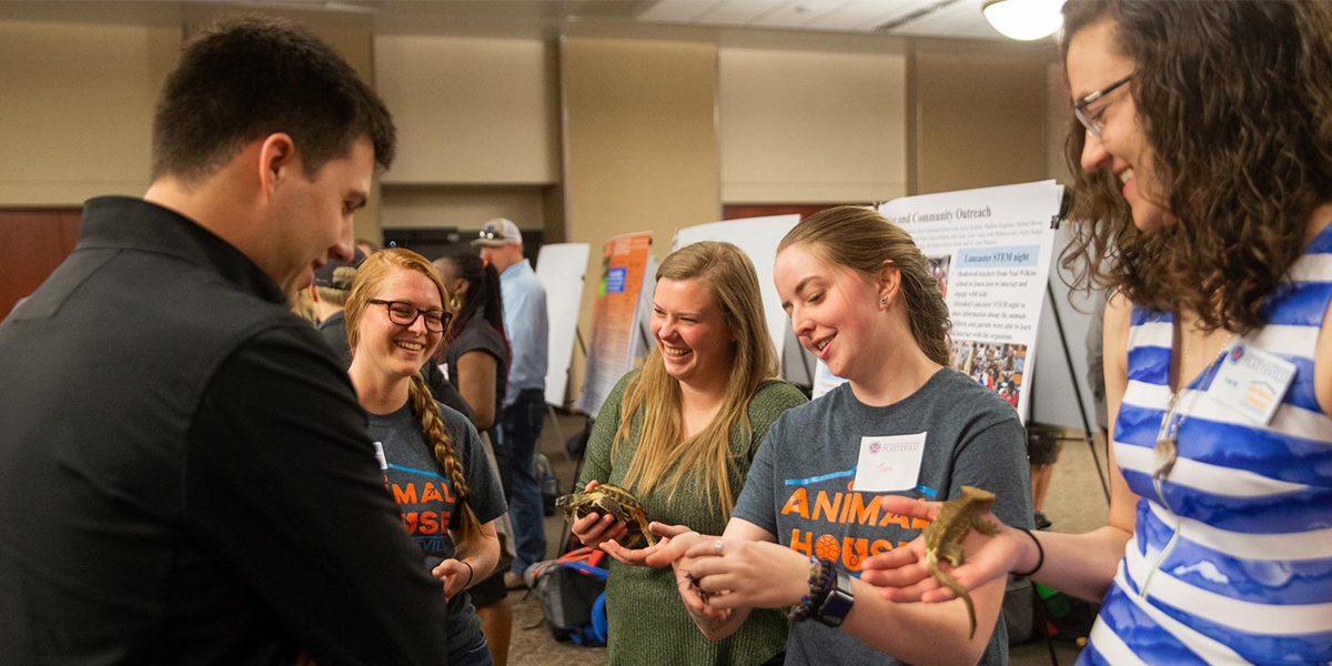 Animal House students present at Pioneer Creative Activities and Research Day.