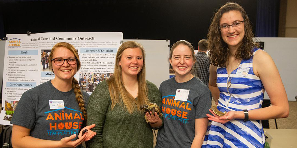 Animal House students present at Pioneer Creative Activities and Research Day.
