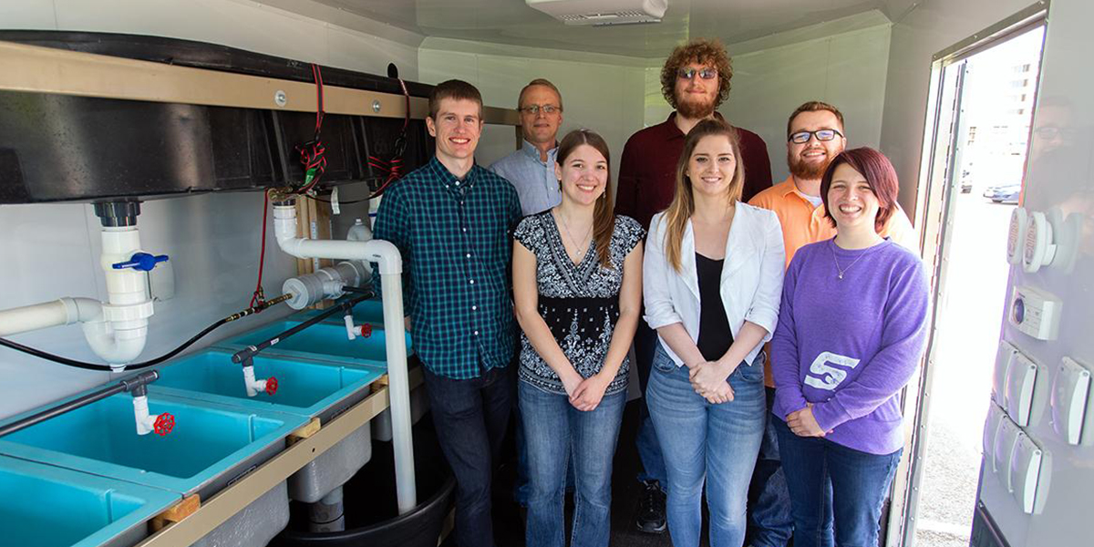 A group of mechanical engineering students partnered with USGS to combat invasive species.