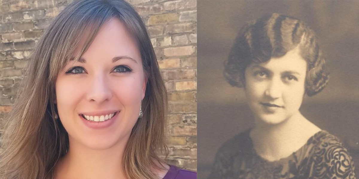 Marissa Wildeck and her great-grandmother Melva Thompson