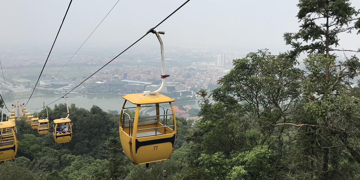 Xiqiao Mountain and Nature Park, located about 30 miles from where Schoenberg lives, is host to numerous hiking trails and outdoor activities.