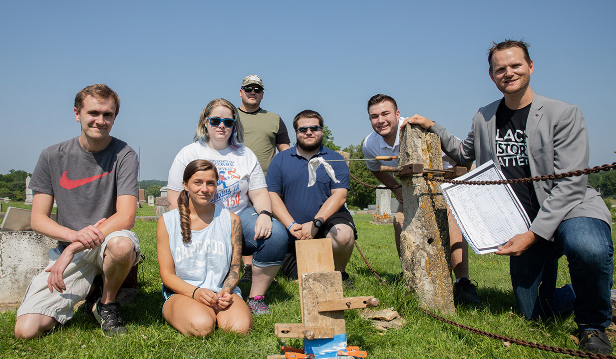 Restoring headstone