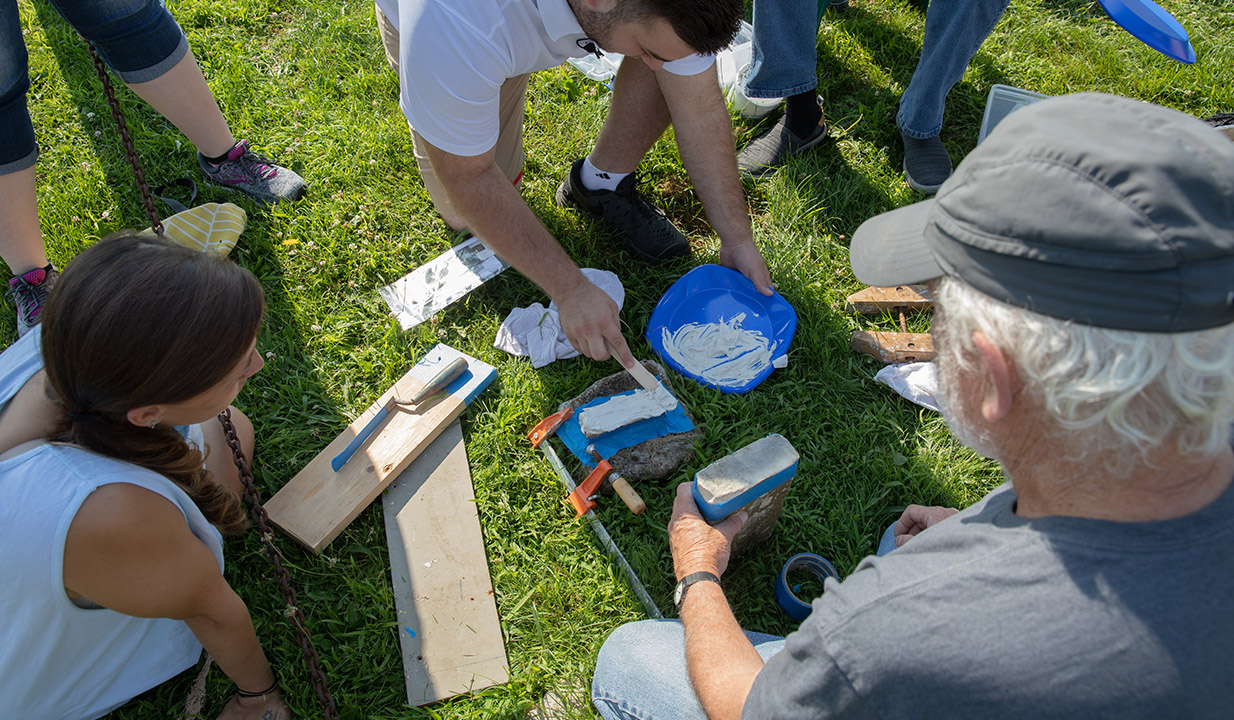 Restoring headstone