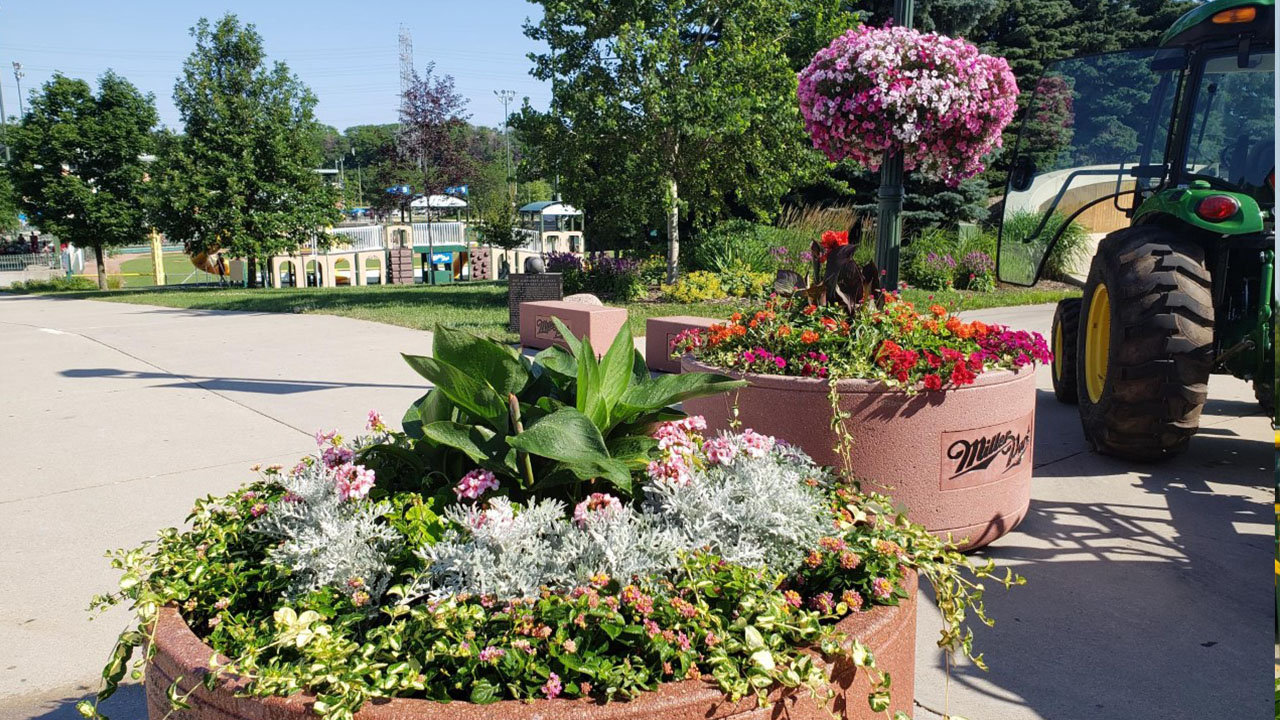 Landscaping at Miller Park