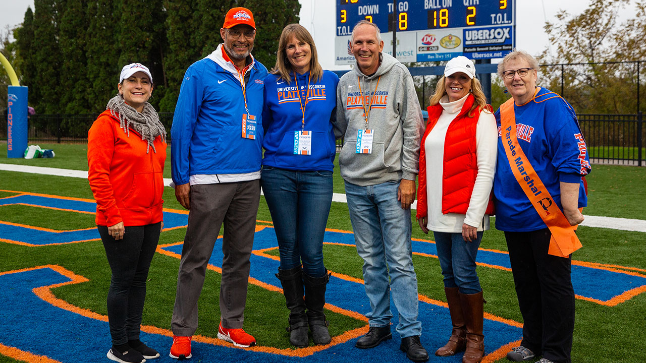 Ericksons at football game