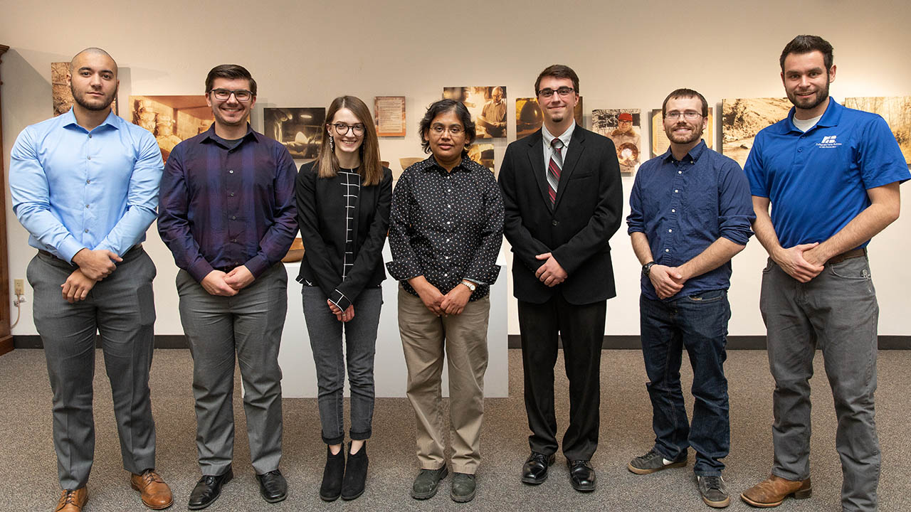 Phi Kappa Phi initiates from the College of EMS