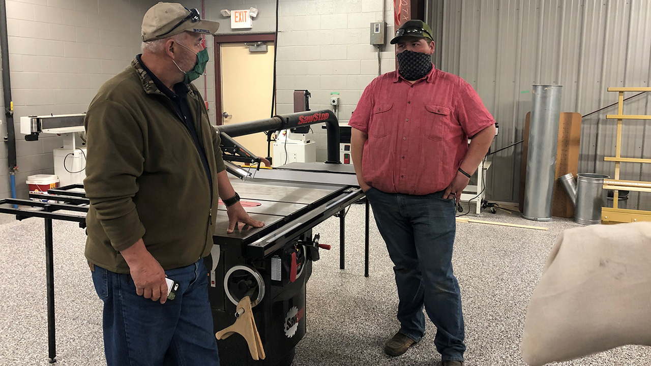 Pictured left to right are Mark Miner and Dakota Bockenhauer.