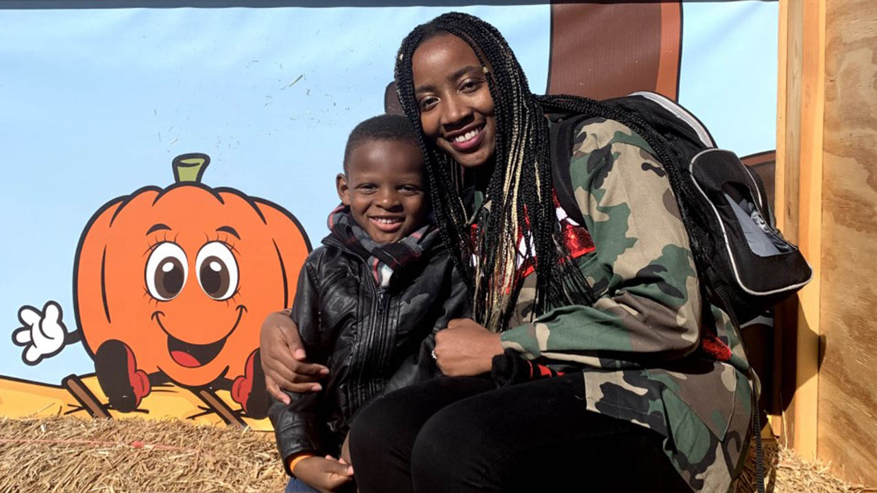 Lakisha Clinton and her son