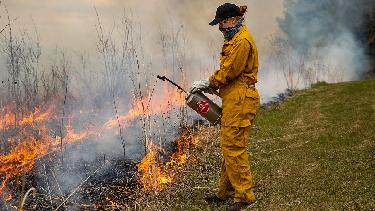 REC major prescribed burn