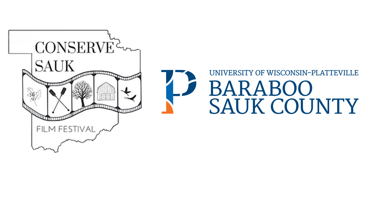 Conserve Sauk Film logo and UW-Platteville Baraboo Sauk County Logo