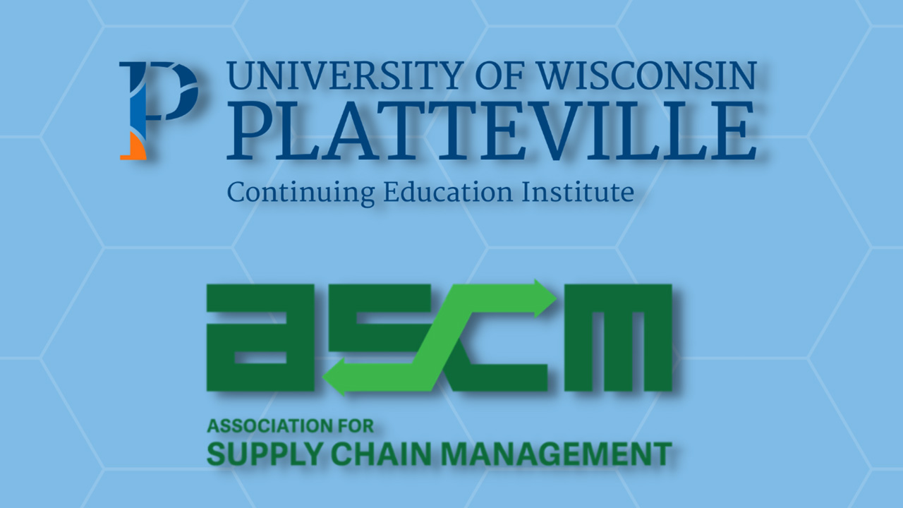 Supply Chain Management and UW-Platteville logos