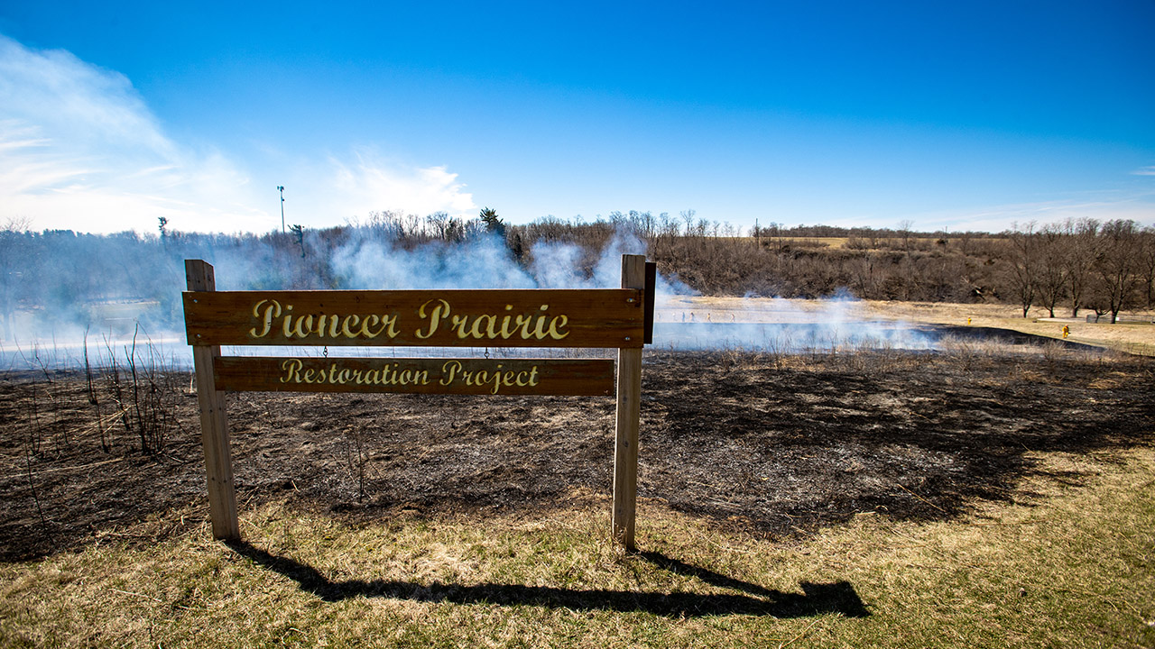 Prescribed burns on campus