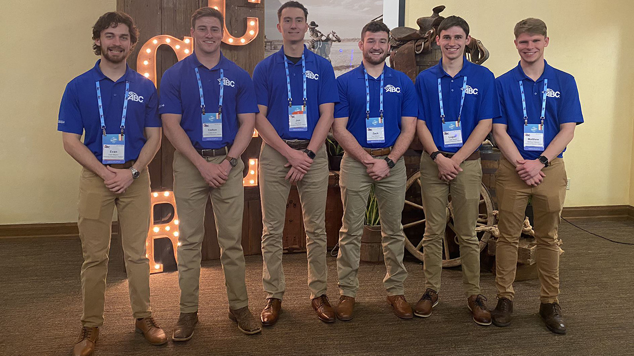 Pictured left to right are Evan Meyers, Colton Ervin, Jon Beyer, Zach Wynstra, Logan Niesen and Matt Peterson.