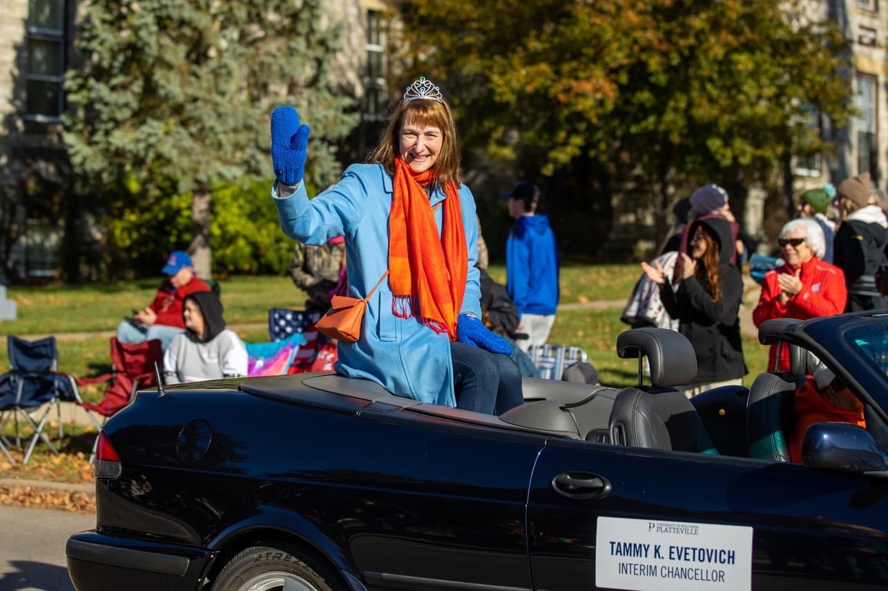 Chancellor Evetovich Homecoming parade