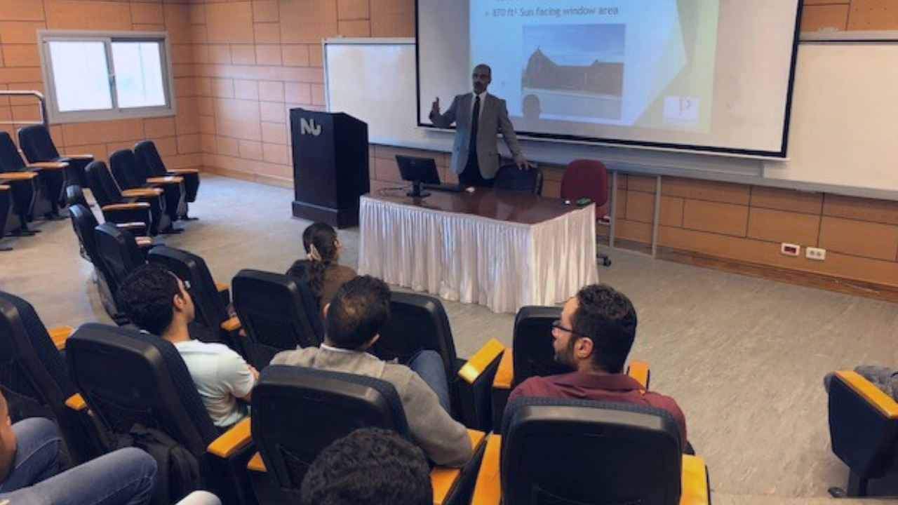 Dr. Samir El-Omari at Nile University in 2019