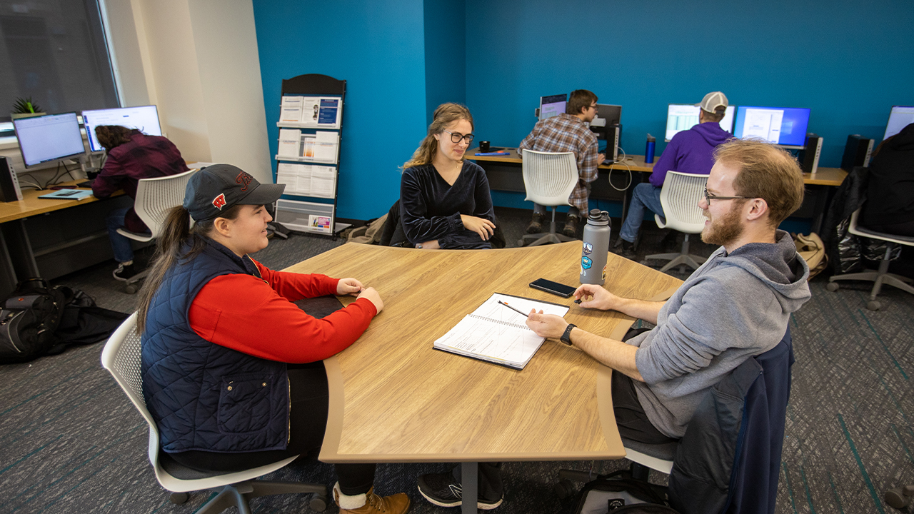 The CenterPOINT study space is a favorite among students. 