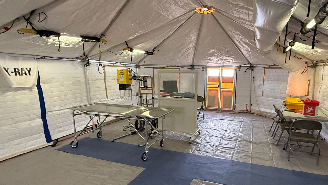 Full-body X-ray machines are usually housed in facilities with temperature requirements, but in disaster scenarios, such accommodations may not always be available.
