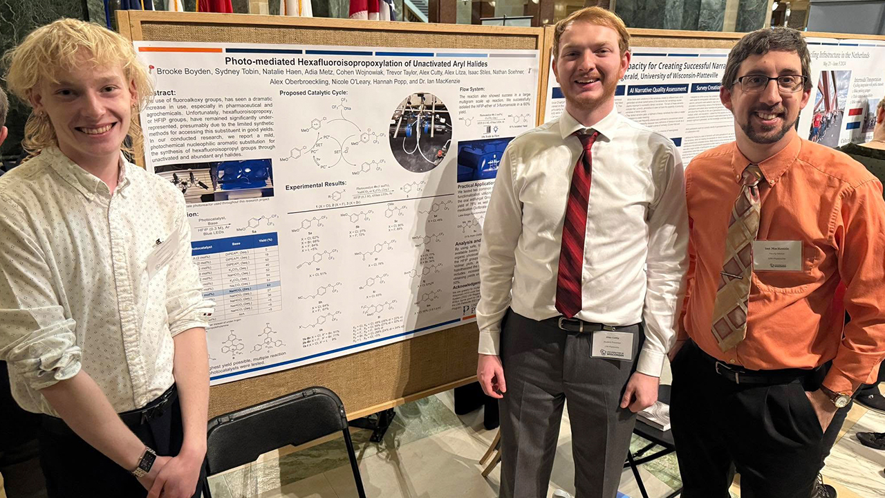 Cohen Wojnowiak, Alex Cutty and Dr. Ian MacKenzie