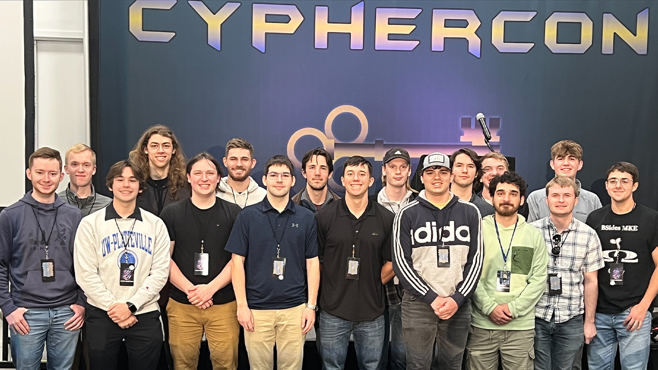 The Cybersecurity Club attended CypherCon in Milwaukee, a premier cybersecurity conference.