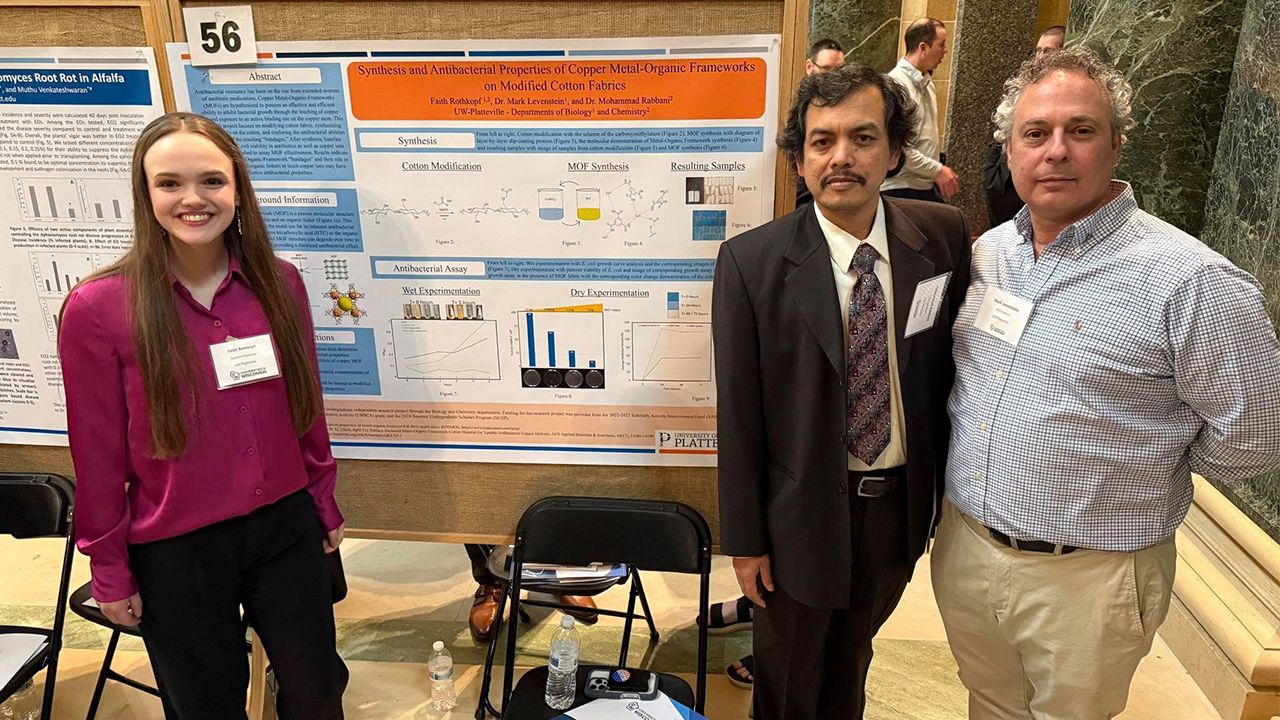 Faith Rothkopf, Dr. Mohammad Rabbani and Dr. Mark Levenstein