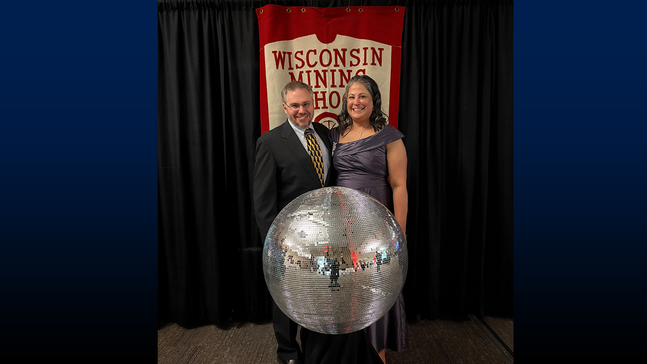 Sifri and her husband at the Miners Ball.