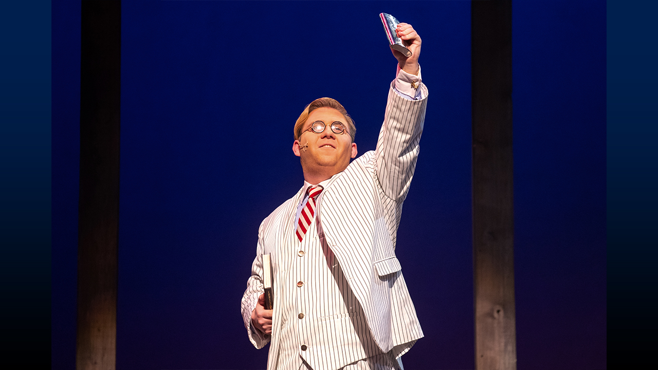 Wodack, pictured here performing in a past production, has shifted his focus to lighting design. “I talked with my advisors in the theatre department and said that I wanted to focus on lighting design, and they fully supported me and helped me in so many ways with so many opportunities.”