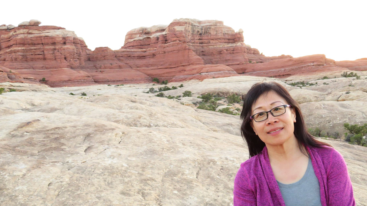 Exploring Canyonlands National Park during the 2018 Field Geography of the Western United States university course.