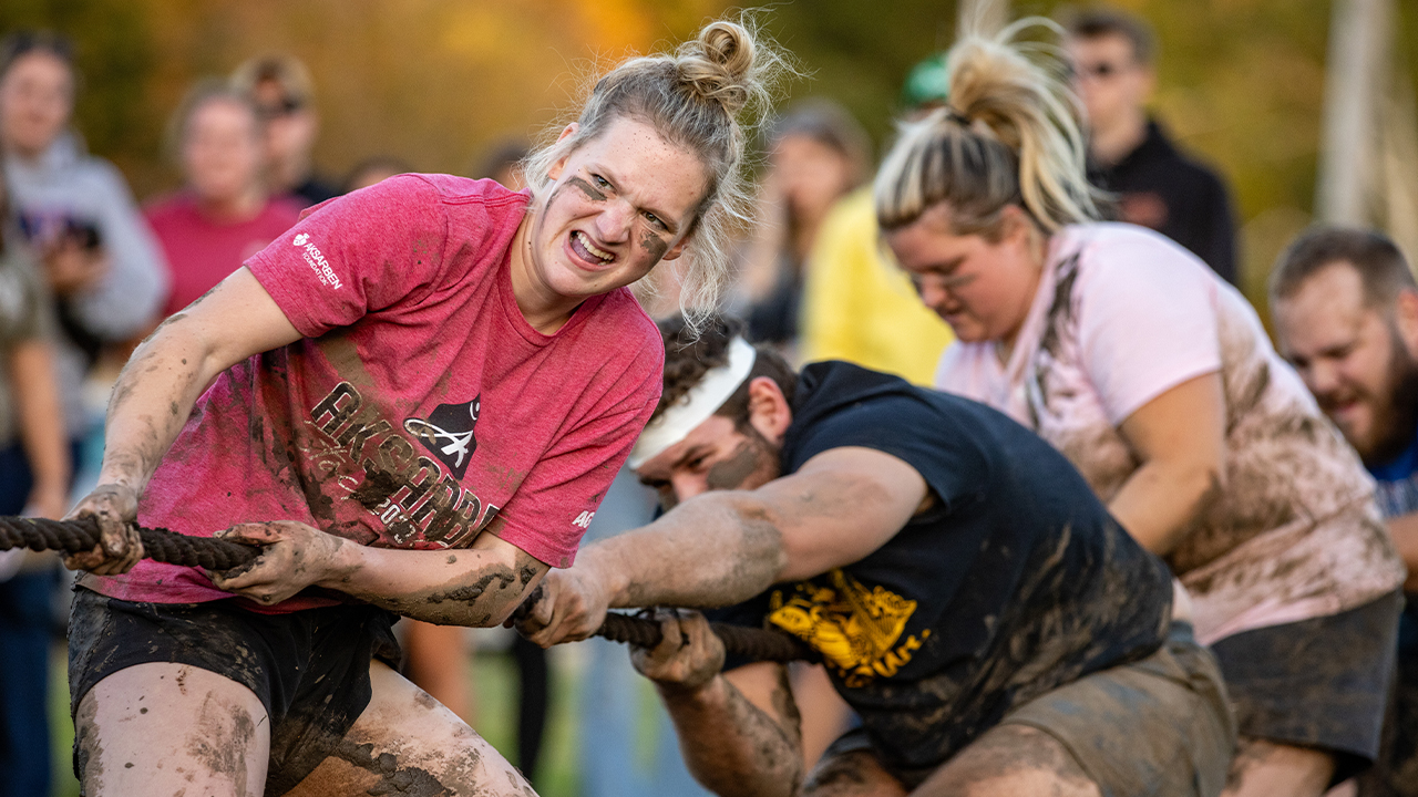 The student Tug of War is set for Tuesday, Sept. 30, at 5:30 p.m. in Memorial Park.