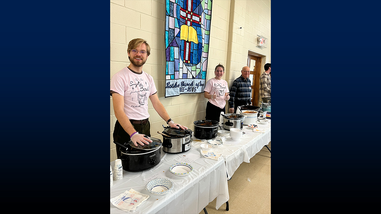 Clay Club members serving chili at last year’s event, sharing their creativity and community spirit.