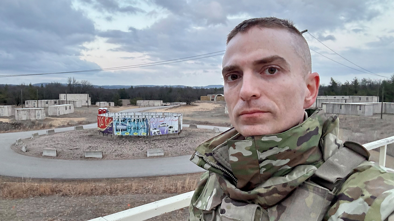 Anderson during the 416th Theater Engineer Command Best Squad Competition, preparing squads for a night mission that tested their skills against simulated enemy attacks.
