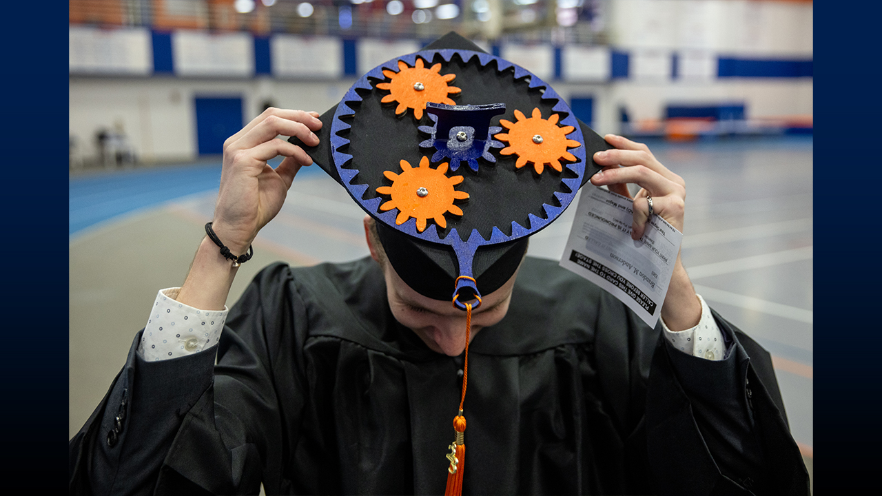 The celebration will begin with the College of Engineering, Mathematics and Science commencement ceremony from 9:00-10:30 a.m. 