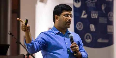 Dr. Muthu Venkateshwaran, assistant professor in the School of Agriculture