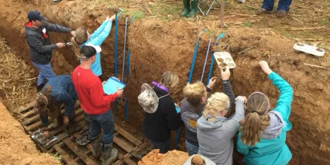 The collegiate soils “B” team competed in the North American Colleges and Teachers in Agriculture Student Judging Contest in Murray, Kentucky.