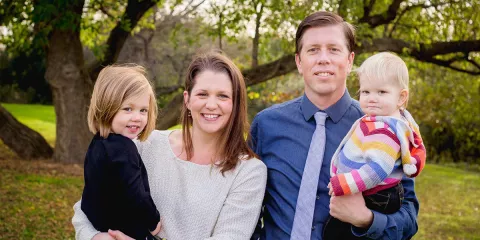 Sean Hayes and family