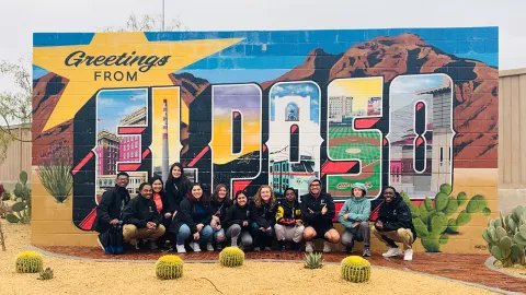 Group of students on Border Immersion Trip