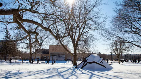 campus winter