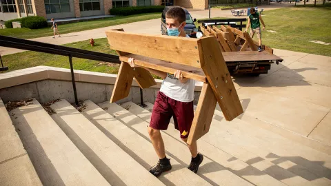 Bench installation 