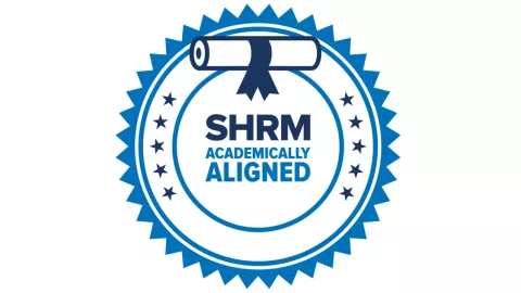 SHRM academically aligned badge