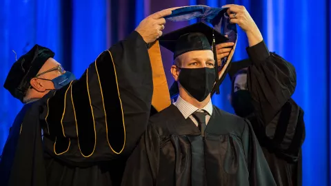 Jay Johll at Commencement Ceremony