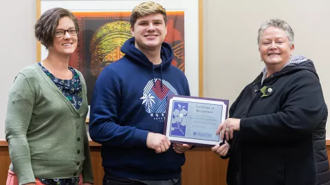 Pictured left to right are Teresa Miller, Daniel Mincemoyer and Deirdre Dalsing.