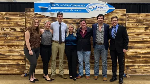 Group photo of students participating in NACTA conference