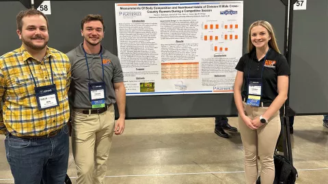 Pictured left to right are Dr. Ben Krings, Trevor Wilkinson and Hannah Fliss.