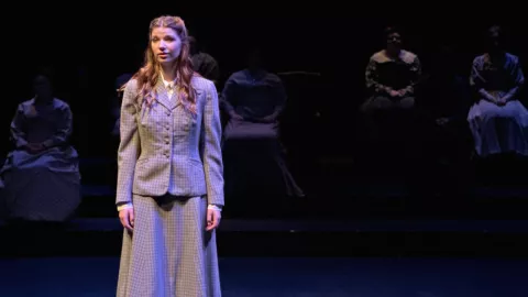 Malia Eugene as the Stage Manager. Photo courtesy of Ann Farrelly.