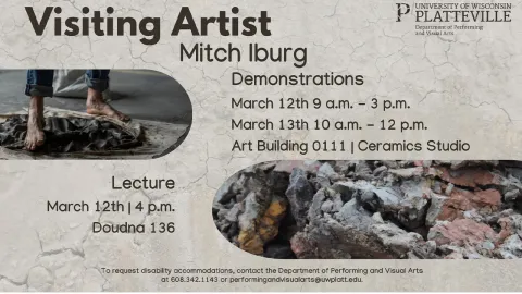 UW-Platteville hosts renowned ceramic artist Mitch Iburg.