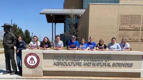 Pictured left to right: Katie Kelly, Marissa Folkers, Leah Phillips, Jack Lichte, Tyce Bettenhausen, Rachel Edwards, Anna Hagemann, Anna Koehler, Sydney Rider and Bryanna Smith.