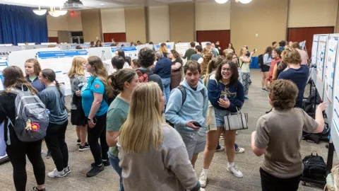 Poster Day showcased more than 90 poster projects highlighting faculty, staff and student research from across campus..