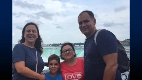 Ljumanovic with her mother, Stoja; son, Luka; and husband, Goran, during a family road trip to Niagara Falls, summer 2019.